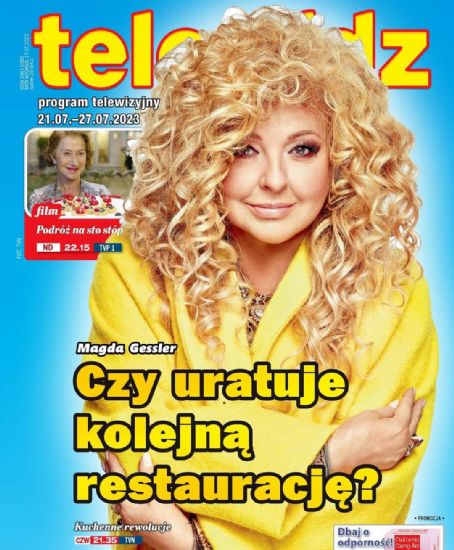 Magda Gessler, Telewidz Magazine 21 July 2023 Cover Photo - Poland