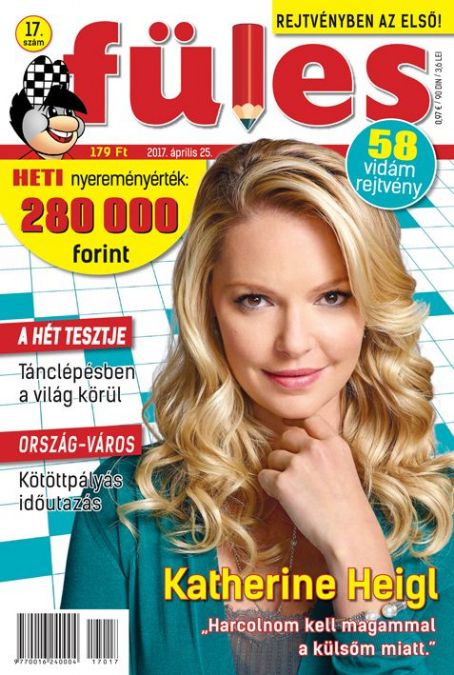 Katherine Heigl - Fules Magazine Cover [Hungary] (25 April 2017)