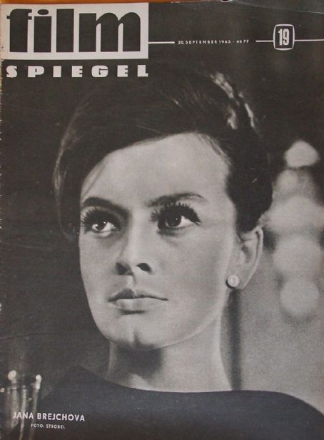 Jana Brejchová, Filmspiegel Magazine 20 September 1963 Cover Photo ...