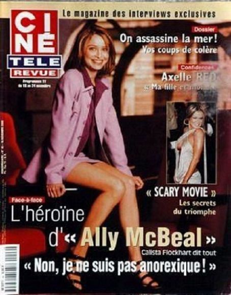 Calista Flockhart - Cine Tele Revue Magazine Cover [France] (16 November 2000)