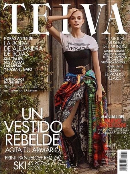 Nimue Smit, Telva Magazine January 2019 Cover Photo - Spain