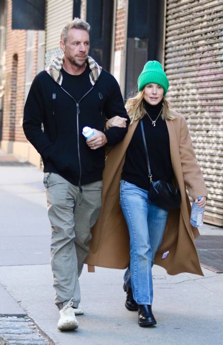 Kristen Bell – With husband Dax Shepard seen out in NYC