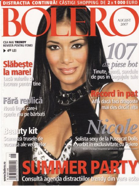 Nicole Scherzinger, Bolero Magazine August 2007 Cover Photo - Romania