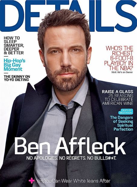 Ben Affleck, Details Magazine October 2012 Cover Photo - United States