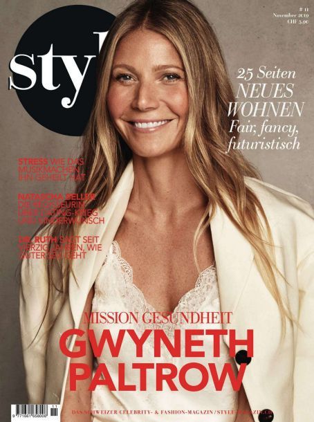 Gwyneth Paltrow, Style Magazine November 2019 Cover Photo - Germany