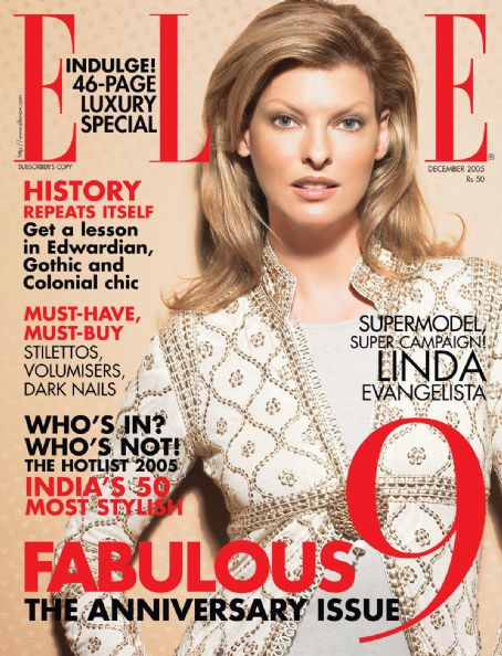 Victoria Beckham, Linda Evangelista, Elle Magazine December 2005 Cover ...