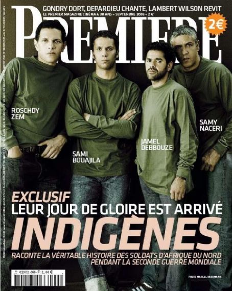Jamel Debbouze Samy Naceri Sami Bouajila Roschdy Zem Days Of Glory Premiere Magazine September 2006 Cover Photo France
