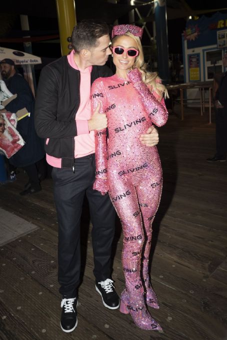 Paris Hilton  at Her Anniversary Party at Santa Monica Pier