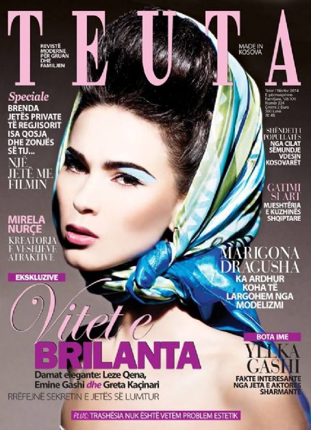 Marigona Dragusha, TEUTA Magazine November 2014 Cover Photo - Albania