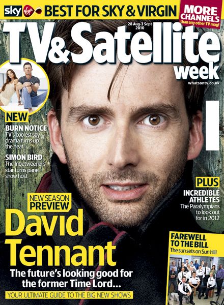 David Tennant - TV & Satellite Week Magazine Cover [United States] (28 August 2010)