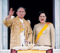 Bhumibol Adulyadej and Mom Rajawongse Sirikit Kitiyakara