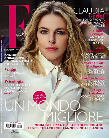 Claudia Gerini - F Magazine Cover [Italy] (25 October 2022)