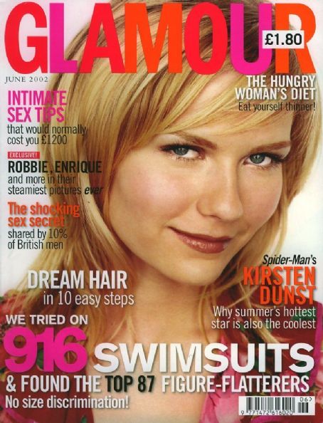 Kirsten Dunst, Glamour Magazine June 2002 Cover Photo - United Kingdom