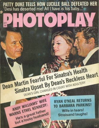 Frank Sinatra, Dean Martin, Photoplay Magazine September 1971 Cover 