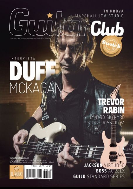 Duff McKagan, Guitar Club Magazine October 2023 Cover Photo - Italy