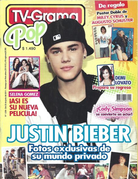 Monte Carlo, Justin Bieber, TV-Grama Pop Magazine 23 July 2011 Cover ...